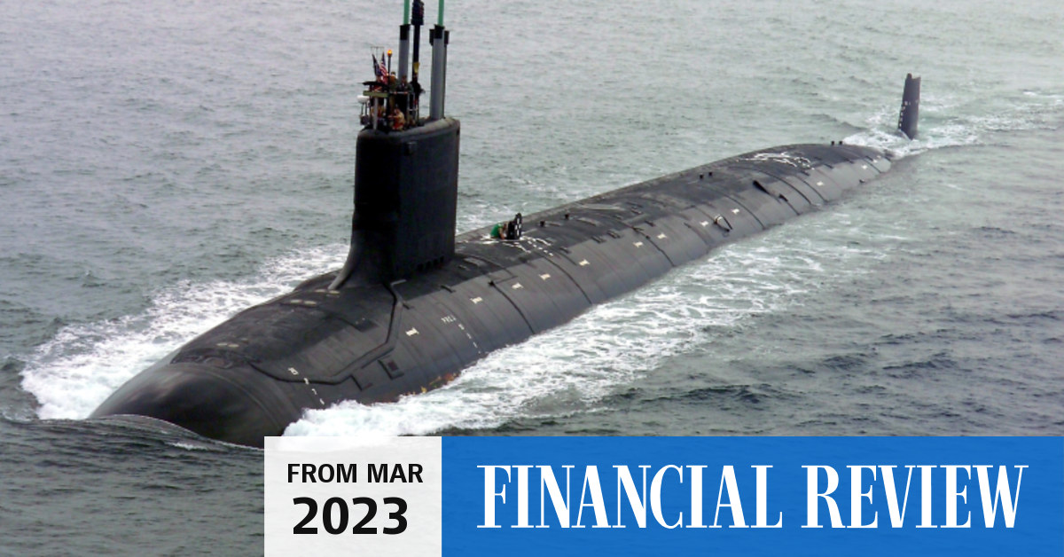 AUKUS annoucement nuclear submarines to cost up to 368b to counter